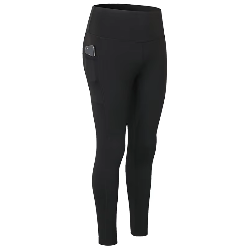 Leggings de Sport sans couture, taille haute avec poches