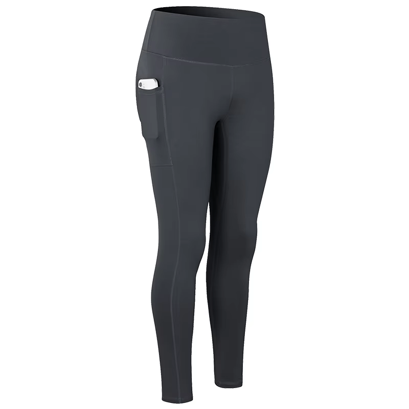 Leggings de Sport sans couture, taille haute avec poches