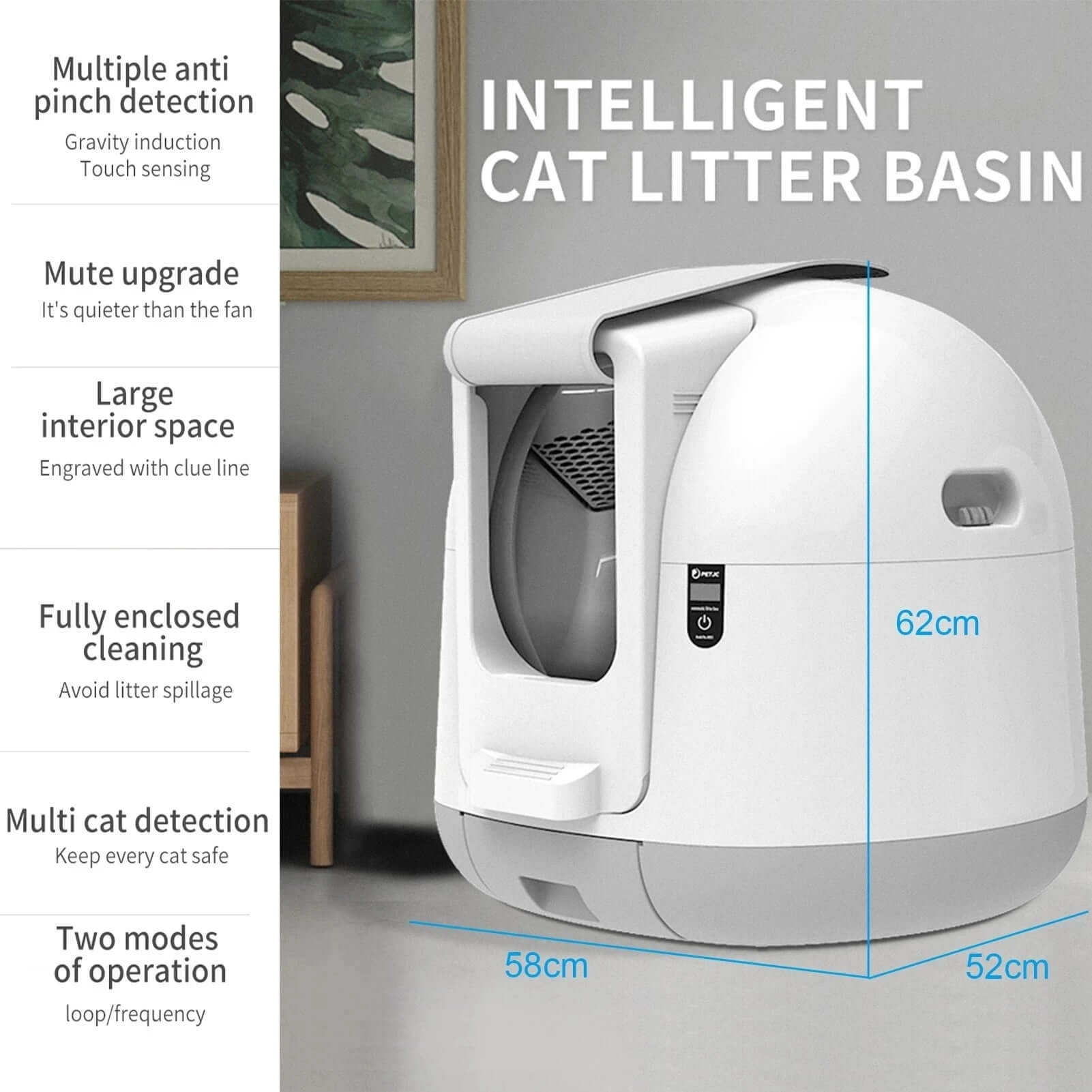 Intelligente automatische Katzentoilette – sauber, mühelos und vernetzt